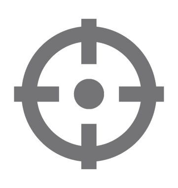 hedef düz vektör simgesi