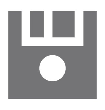 Disket düz vektör simgesi