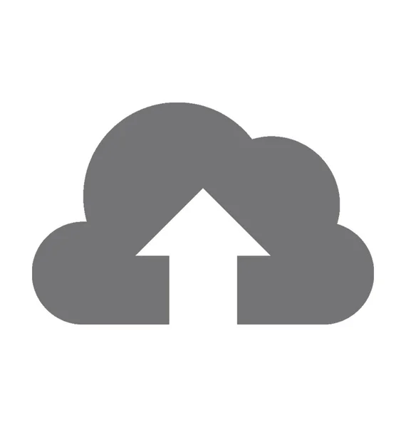 Nube Carga Plana Vector Icono — Vector de stock