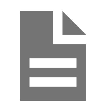 belge düz vektör simgesi 