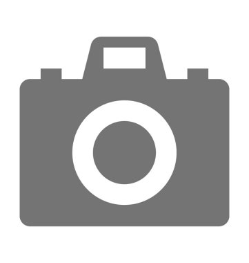 kamera düz vektör simgesi 