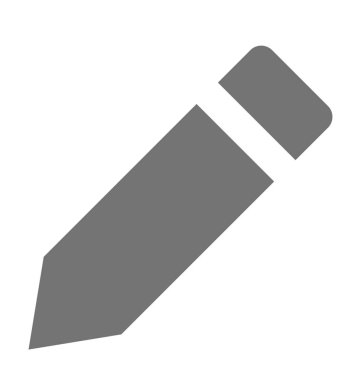 kalem düz vektör simgesi 