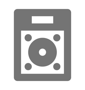 Sabit Disk düz vektör simgesi