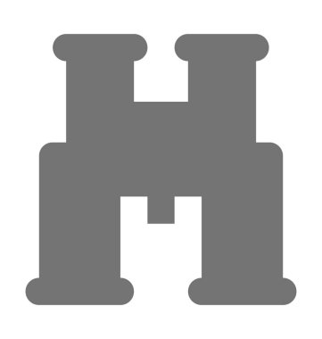 dürbünler düz vektör simgesi