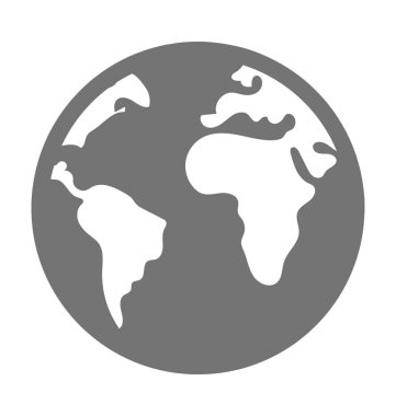 gezegen düz vektör simgesi