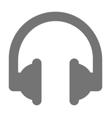 kulaklık düz vektör simgesi