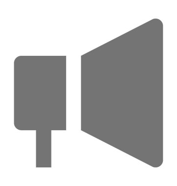 megafon düz vektör simgesi