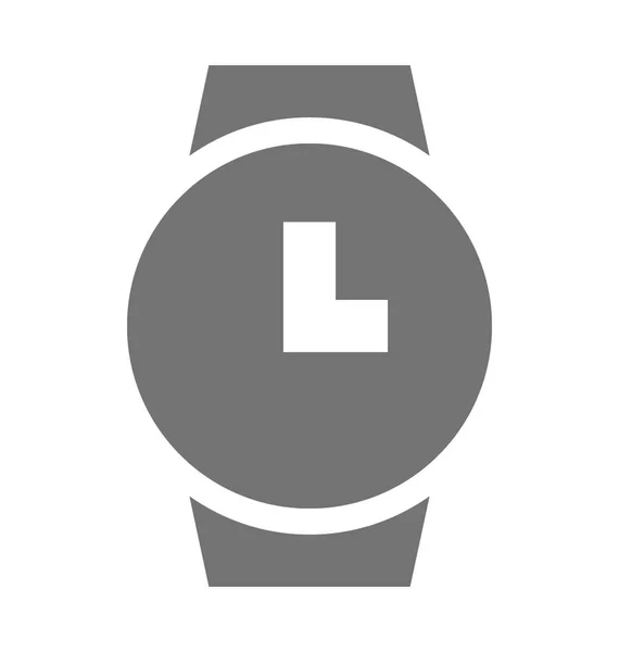 Reloj Pulsera Icono Vector Plano — Vector de stock