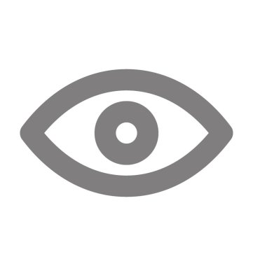 Vizyon düz vektör simgesi
