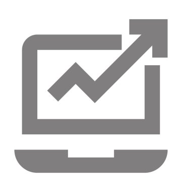 Online grafikler düz vektör simgesi