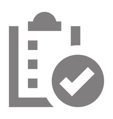 Belgeler doğrulanmış düz vektör simgesi