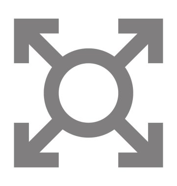 Toplantı noktası düz vektör simgesi