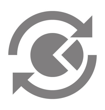 Pazar analizi düz vektör simgesi