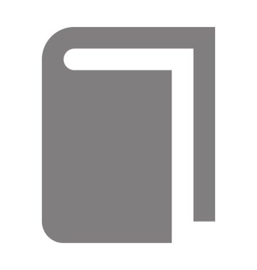 kitap düz vektör simgesi