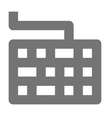 Klavye Düz Vektör Simgesi