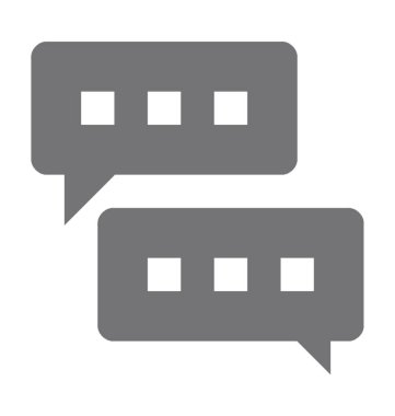 Konuşma Kabarcığı Düz Vektör Simgesi