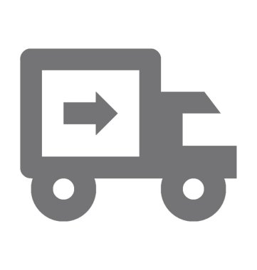 karavan düz vektör simgesi