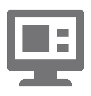 Düz vektör simgesini izle