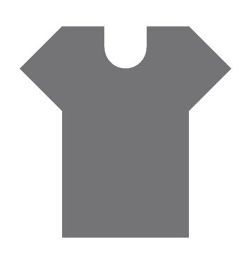 Tişört Düz Vektör Simgesi