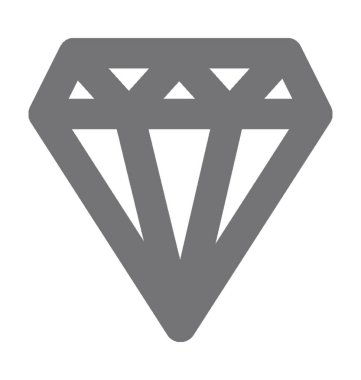 Elmas Düz Vektör Simgesi