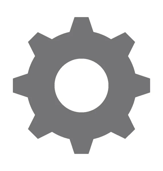 Cog Flat Vector Icon — Stock Vector