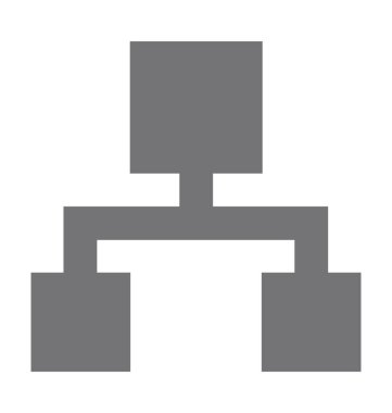 hiyerarşi düz vektör simgesi