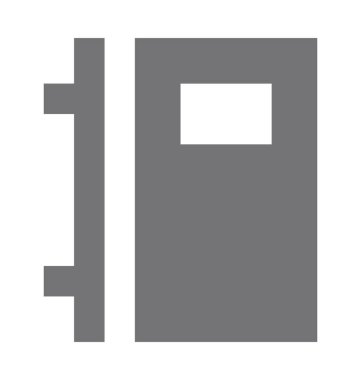 Günlüğü düz vektör simgesi