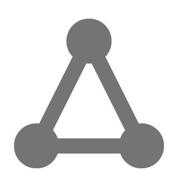 ağ düz vektör simgesi