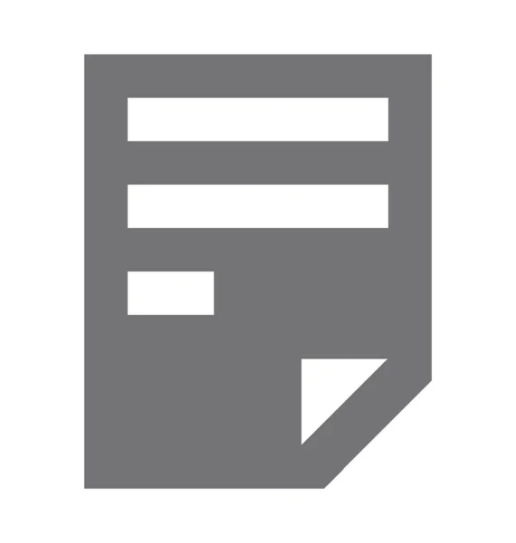 Document Flat Vector Icon — Stock Vector