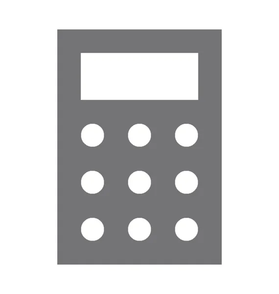Kalkulátor Lapos Vektor Ikon — Stock Vector