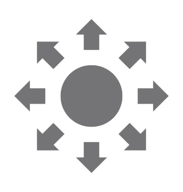 İş akışı düz vektör simgesi