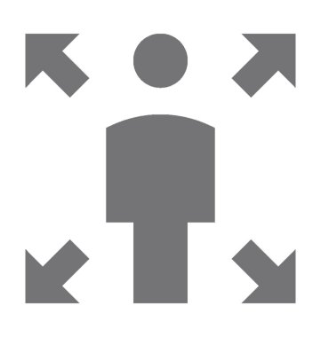 Yöneticisi düz vektör simgesi