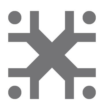 İş topluluk düz vektör simgesi