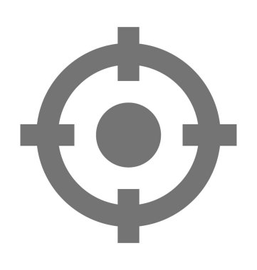 İnce artı düz vektör simgesi