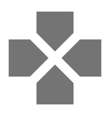 Uzak düğmeleri düz vektör simgesi