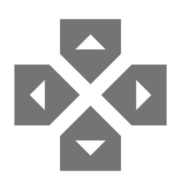 Uzak düğmeleri düz vektör simgesi