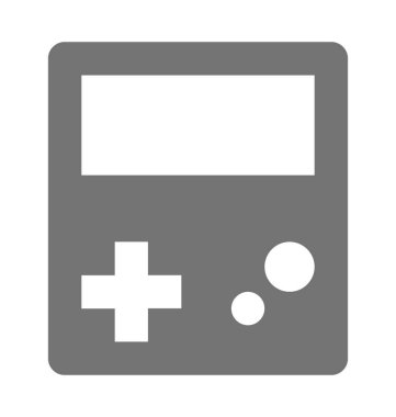 Gameboy düz vektör simgesi