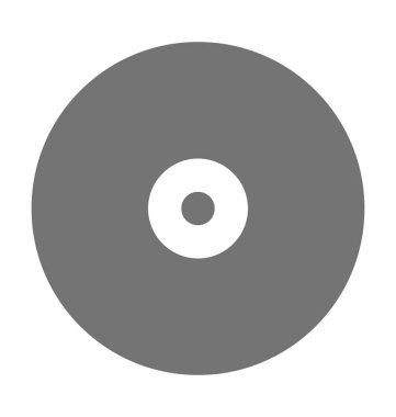 CD düz vektör simgesi
