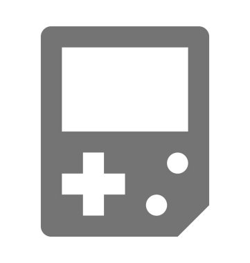 Gameboy düz vektör simgesi