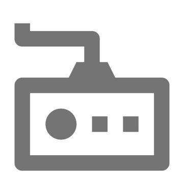 Oyun pedi düz vektör simgesi