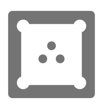 Carom düz vektör simgesi