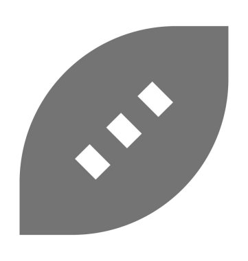 Rugby düz vektör simgesi