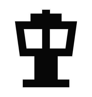 Hava trafik kontrol düz vektör simgesi 