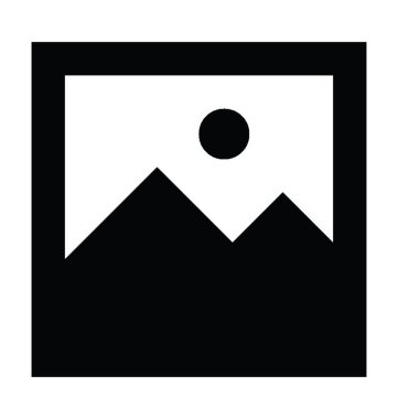 Manzara düz vektör simgesi 