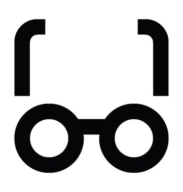 Güneş Gözlüğü Düz Vektör Simgesi 