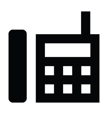 Sabit hat düz vektör simgesi