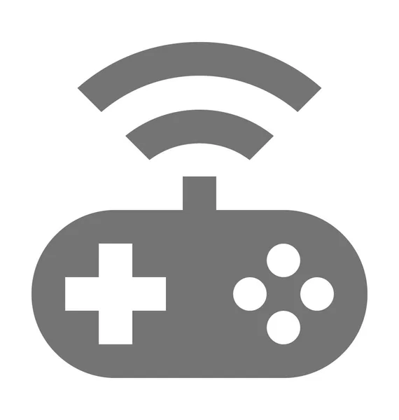 Gamepad Plochou Vektorové Ikony — Stockový vektor