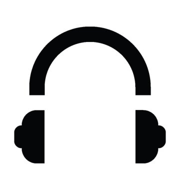 Kulaklıklar Düz Vektör Simgesi