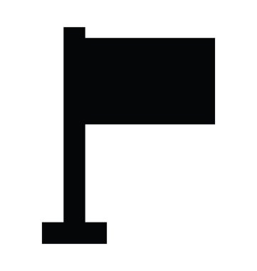 Bayrak Düz Vektör Simgesi