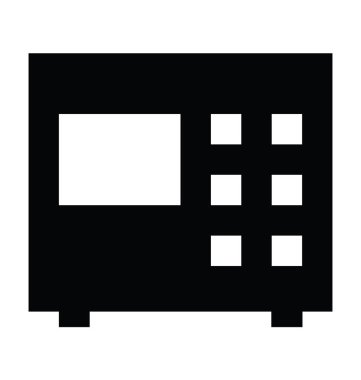 fırın düz vektör simgesi